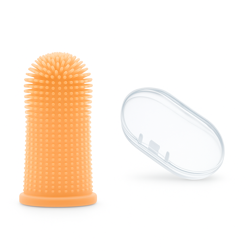 Pearlixor Dog Finger Toothbrush – Soft Silicone Pet Dental Cleaner for Tartar, Plaque & Fresh Breath