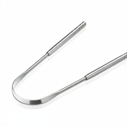 Pearlixor Eco-Friendly Metal Tongue Scraper / Cleaner – Pack of 3
