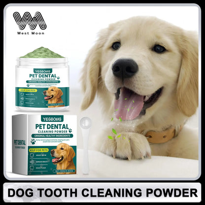 Pearlixor Dog Teeth Cleaning Powder – Natural Tartar Remover & Breath Freshener for Dogs
